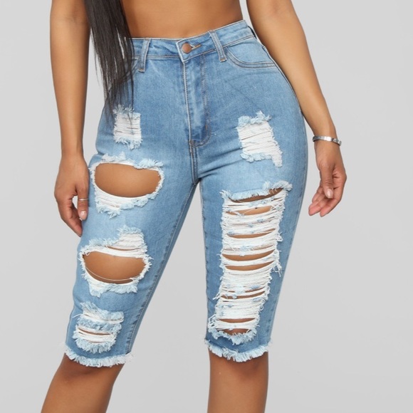 Fashion Nova Pants - Lost At Sea Shorts